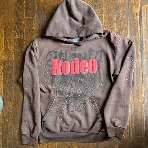 Travis Scott Rodeo Graphic Hoodie with Metal Stars